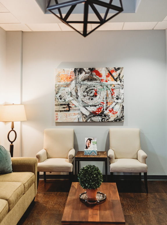 Dental office waiting room