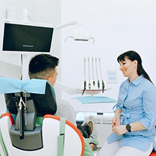 Man at Invisalign consultation