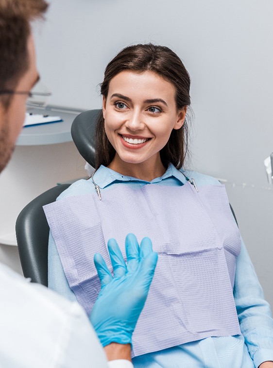 happy patient visiting a United Healthcare dentist in Houston