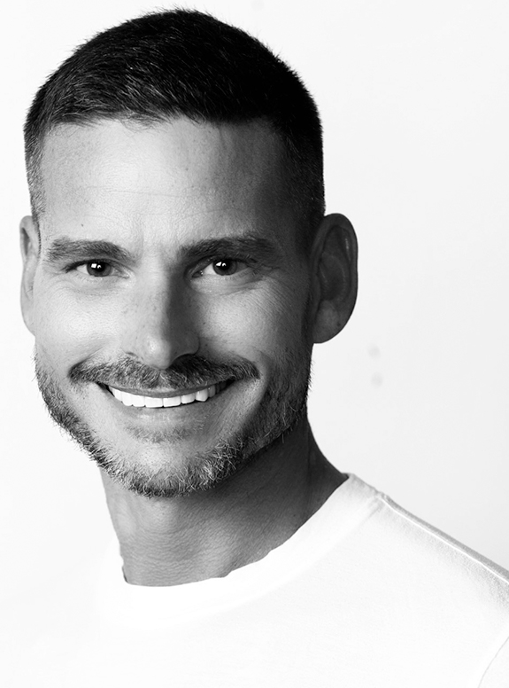 Closeup of smiling man with veneers in Houston